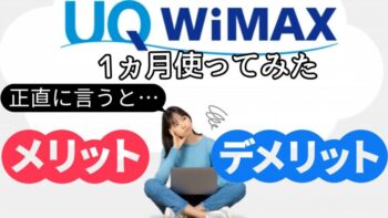 【正直な感想】WiMAXを1ヵ月利用して感じたメリット・デメリット