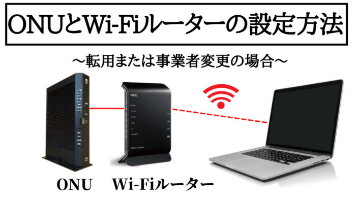 簡単【Wi-Fiルーター/ONU設定方法】ソフトバンク光からソネット光へ乗り換え